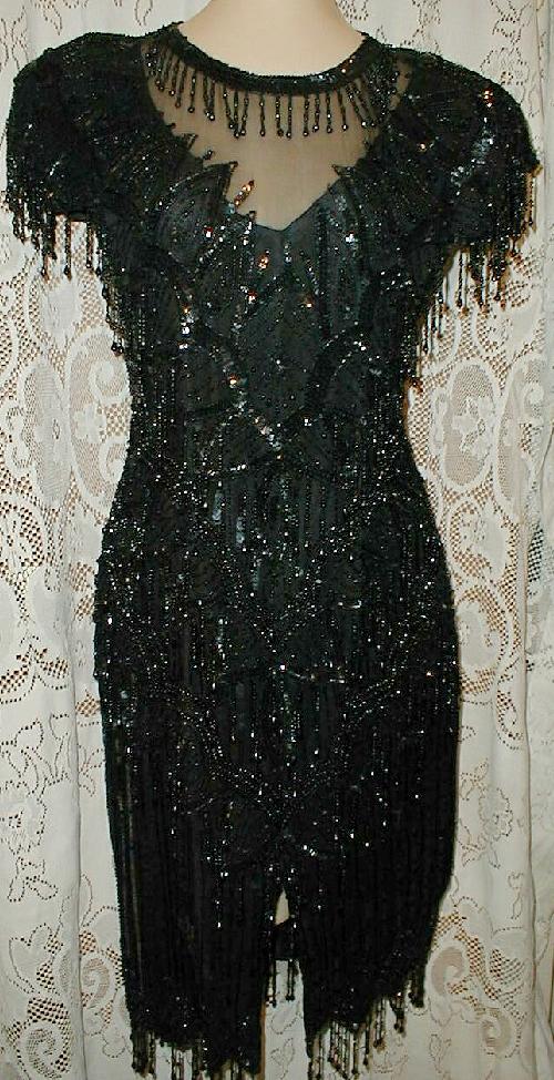 Laurence Kazar Beaded Dress