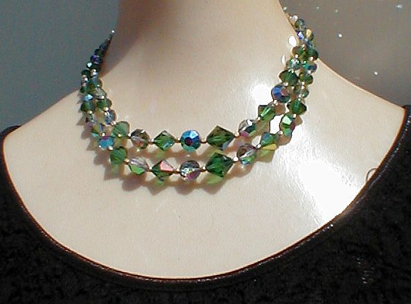 Glass sales crystal necklace