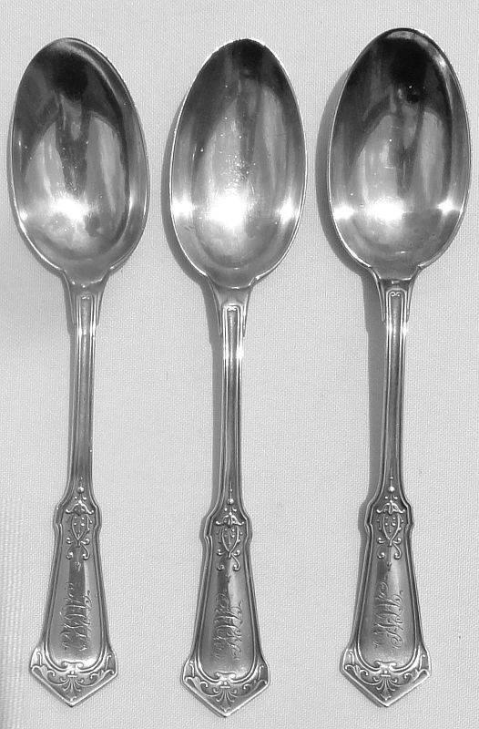 Humbolt Sterling Three Teaspoons Set