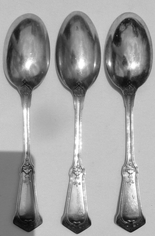 Humbolt 1880 Sterling Teaspoons Reverse