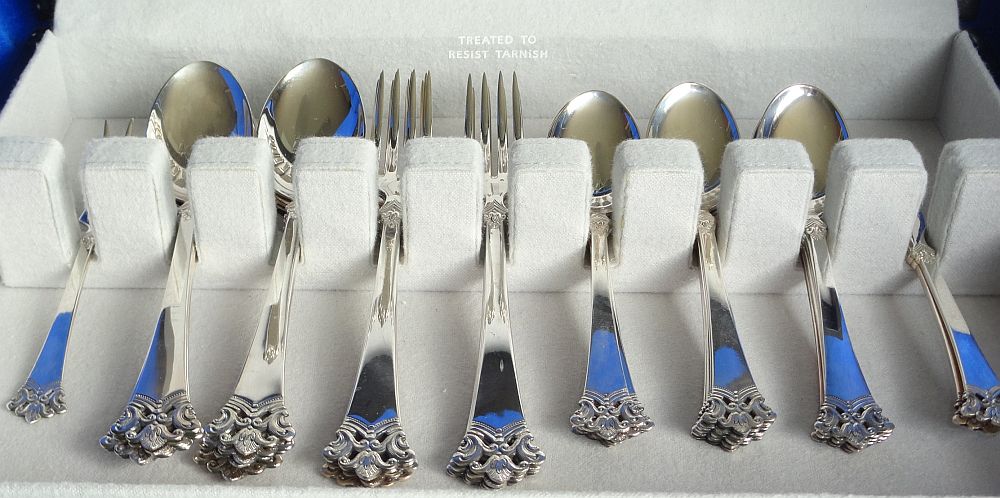 Anitra 1936 Forks, Spoons, Butter Knives in bottom of chest