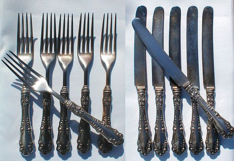 Berkshire 1897 Silverplated Knives and Forks Set