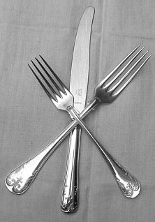 Franska Liljan Gammalfransk Silverplated Flatware