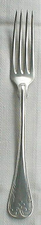 Gammal Fransk, Franska Liljan Table Dinner Fork 1-M