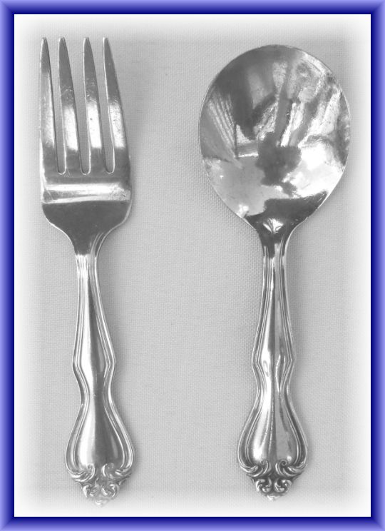 George Martha Washington Sterling Baby Set
