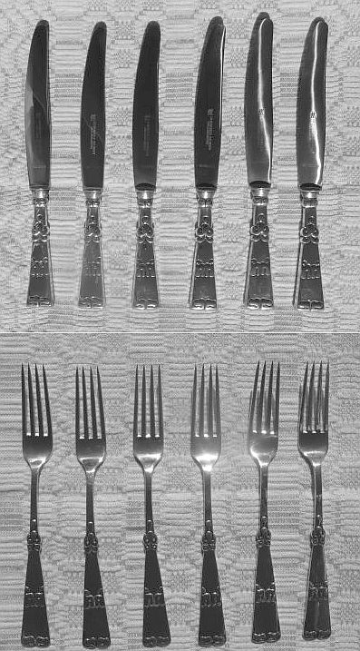 Christian F. Heise Danish 800 Sterling Silver Flatware