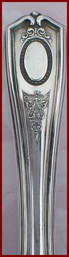 Louis XVI Silverplated Flatware Pattern Detail