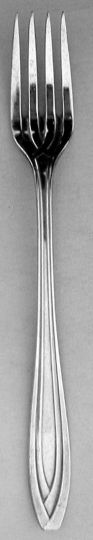 Silhouette Silverplated Grille Fork Nr 1 Ribbed Bowl